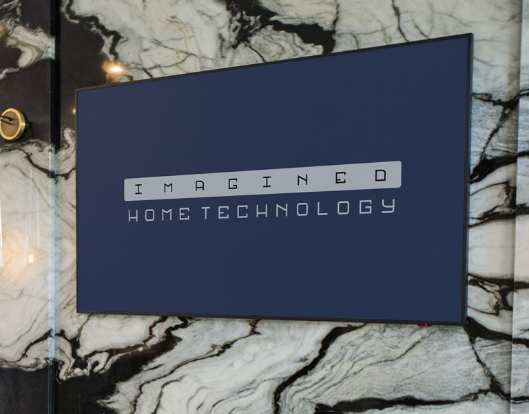 Imagined Home Technology logo in home space