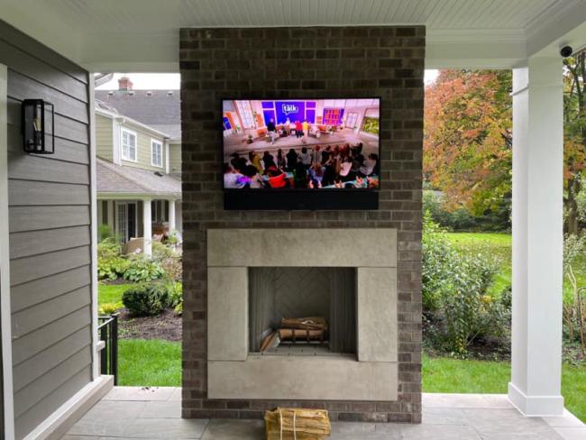 Outdoor television av installation metro detroit